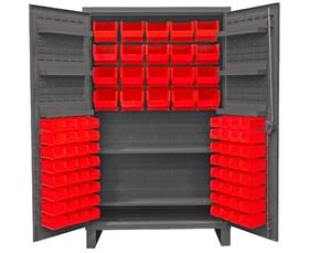 Heavy Duty Storage Cabinets With Hook-On Bins-HHDC48842S6D1795