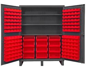 Heavy Duty Storage Cabinets With Hook-On Bins-HHDC601563S1795