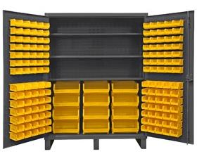 Heavy Duty Storage Cabinets With Hook-On Bins-HHDC601563S95