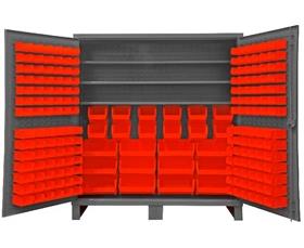 Heavy Duty Storage Cabinets With Hook-On Bins-HHDC721923S1795