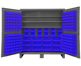 Heavy Duty Storage Cabinets With Hook-On Bins-HHDC721923S5295