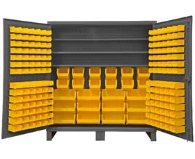 Heavy Duty Storage Cabinets With Hook-On Bins-HHDC721923S95
