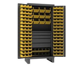 Extra Heavy Duty Cabinet With Hook-On-Bins®, Shelves & Drawers-HHDCD2436781204M95