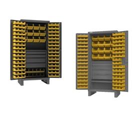 Extra Heavy Duty Cabinet With Hook-On-Bins®, Shelves & Drawers