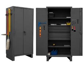 Heavy Duty Cabinet With Shelves & Drawers-HHDCDB2436784M95