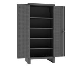Extra Heavy Duty Cabinet With Pegboard Doors & Shelves-HHDCP2436784S95