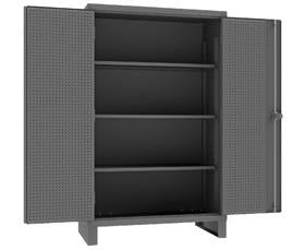 Extra Heavy Duty Cabinet With Pegboard Doors & Shelves-HHDCP2448783S95