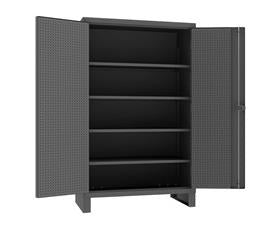 Extra Heavy Duty Cabinet With Pegboard Doors & Shelves-HHDCP2448784S95