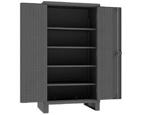Extra Heavy Duty Cabinet With Pegboard Doors & Shelves-HHDCP244878PB324S95