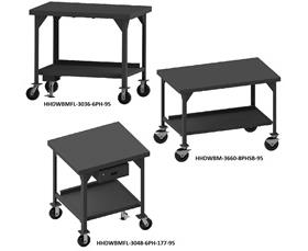 Mobile Heavy Duty Workbenches-HHDWBMFL36606PH95