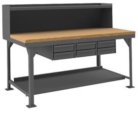Extra Heavy-Duty Workbenches - HHDWBMT3672RS6DR95