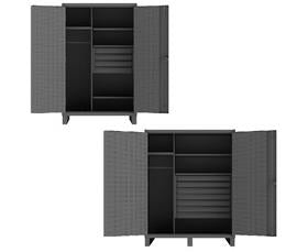 Heavy Duty Wardrobe Cabinets With Pegboard Doors
