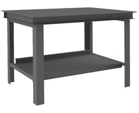 Super Heavy-Duty Workbenches With Top Shelf Only-HHWB364895