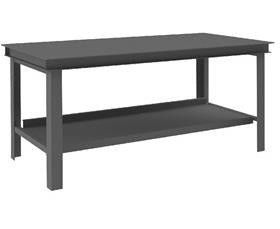 Super Heavy-Duty Workbenches With Top Shelf Only-HHWB367295