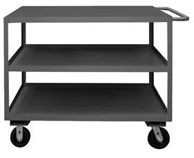 2 / 3 / 4 / 5 Shelf Stock Carts-HRSC243633KTLD95