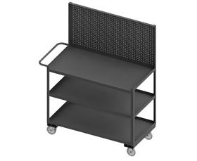 Shelf Carts/Workstations With Panels-HRSC24363PB95