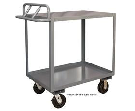 Rolling Stock Cart With Ergonomic Handle