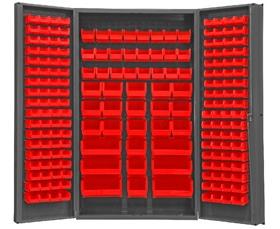 Heavy Duty All-Welded Bin & Shelf 14 Ga. Steel Storage Cabinets-HSJCBDLP192