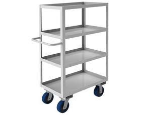 Stainless Steel Shelf Stock Carts - HSRSC1618242FLD5PU