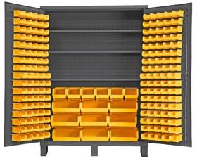 Heavy Duty All-Welded Bin & Shelf 14 Ga. Steel Storage Cabinets-HSSC1853S