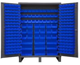 Heavy Duty All-Welded Bin & Shelf 14 Ga. Steel Storage Cabinets-HSSC227