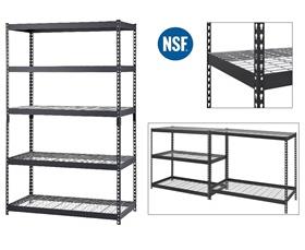 Heavy-Duty Steel Shelving Racks