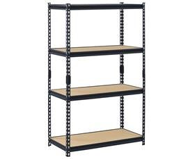 Heavy-Duty Steel Shelving-HUR364PBLK