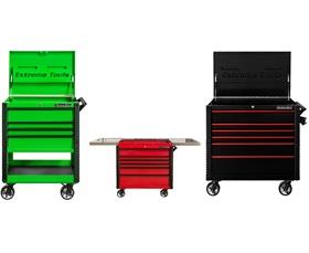 Extreme Tools® EX Series 33" & 41" Tool Carts-HEX4106TCSORBK
