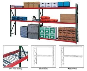 FastRak™ Bulk Storage Rack Units With Wire Mesh Decking-HKS37248072M