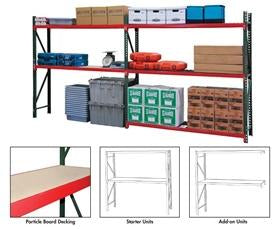 FastRak™ Bulk Storage Rack Units With Particle Board Decking-HKT34818072W