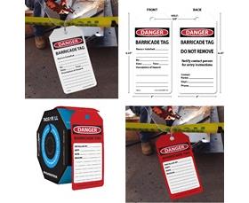 Tags By-The-Roll Barricade Safety Tags