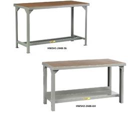 All-Welded Steel Workbenches With Hardboard Top-HWSH13048AH