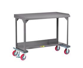 All-Welded Mobile Workbench With Back And End Stops-HWSL230486PYFL