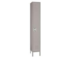 Single Tier Steel Lockers-H5032GRAY