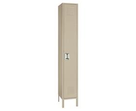 Single Tier Steel Lockers-H5032SUPUTTY
