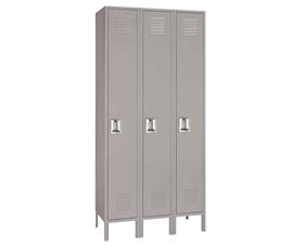 Single Tier Steel Lockers-H50323GRAY