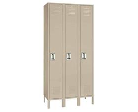 Single Tier Steel Lockers-H50323SUPUTTY