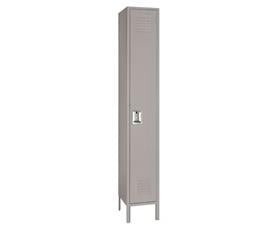 Single Tier Steel Lockers-H5042SUGRAY