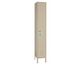 Single Tier Steel Lockers-H5042SUPUTTY