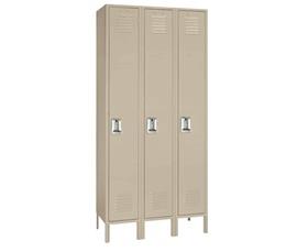 Single Tier Steel Lockers-H50423SUPUTTY