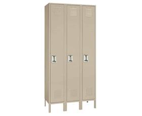 Single Tier Steel Lockers-H50623PUTTY