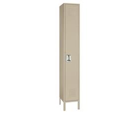 Single Tier Steel Lockers-H5092PUTTY