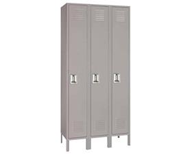 Single Tier Steel Lockers-H50923GRAY