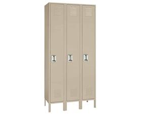 Single Tier Steel Lockers-H50923PUTTY