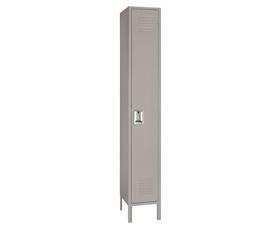 Single Tier Steel Lockers-H5112SUGRAY