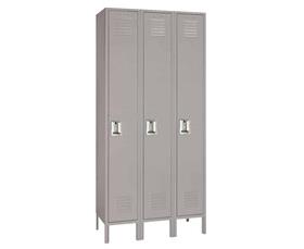 Single Tier Steel Lockers-H51123GRAY