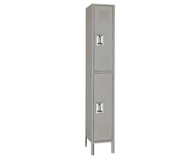 Double Tier Steel Lockers-H5202GRAY