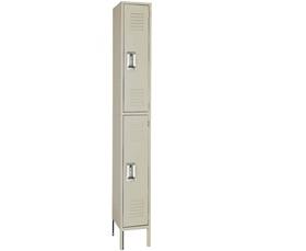 Double Tier Steel Lockers-H5202PUTTY