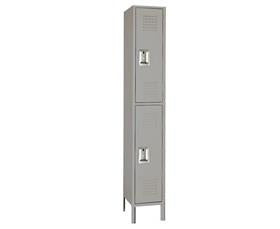 Double Tier Steel Lockers-H5212SUGRAY