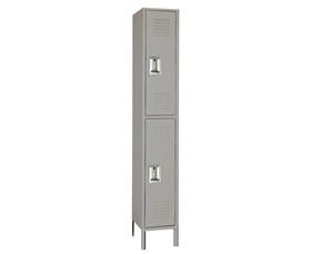 Double Tier Steel Lockers-H5222GRAY